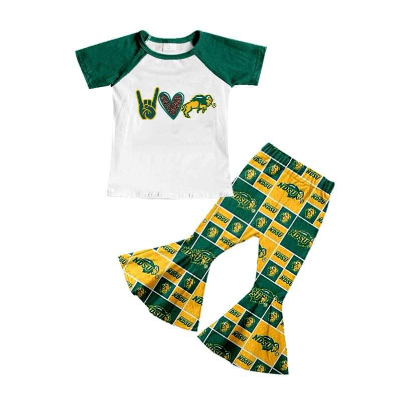 Baby girls custom team outfit