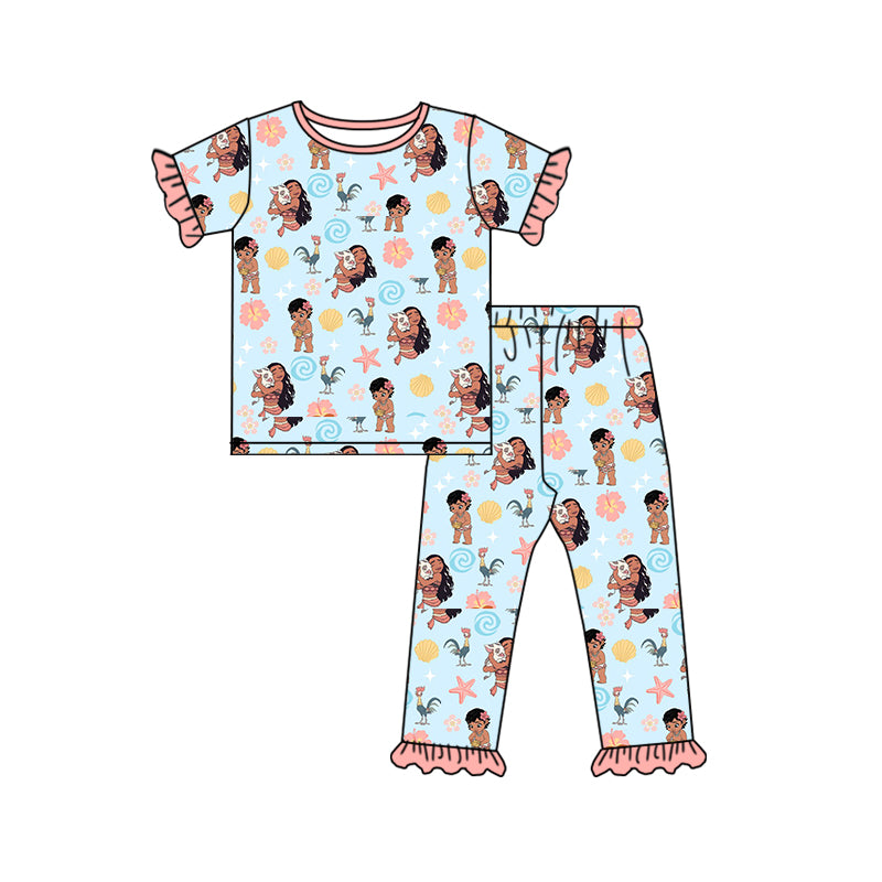 baby girls island princess cartoon outfit