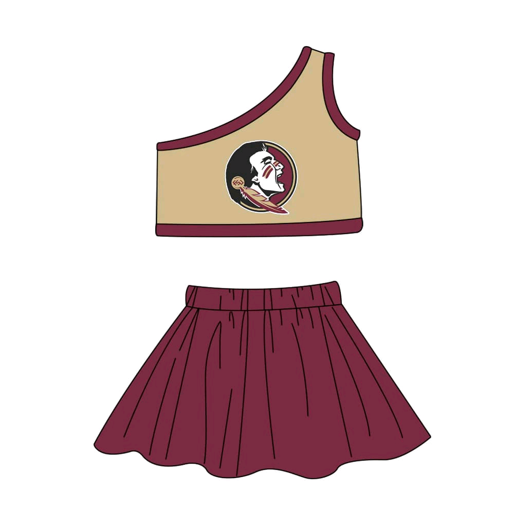 Baby girls custom team cheer outfit add shorts