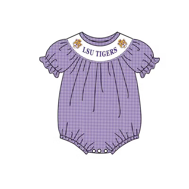 baby girl tiger team romper