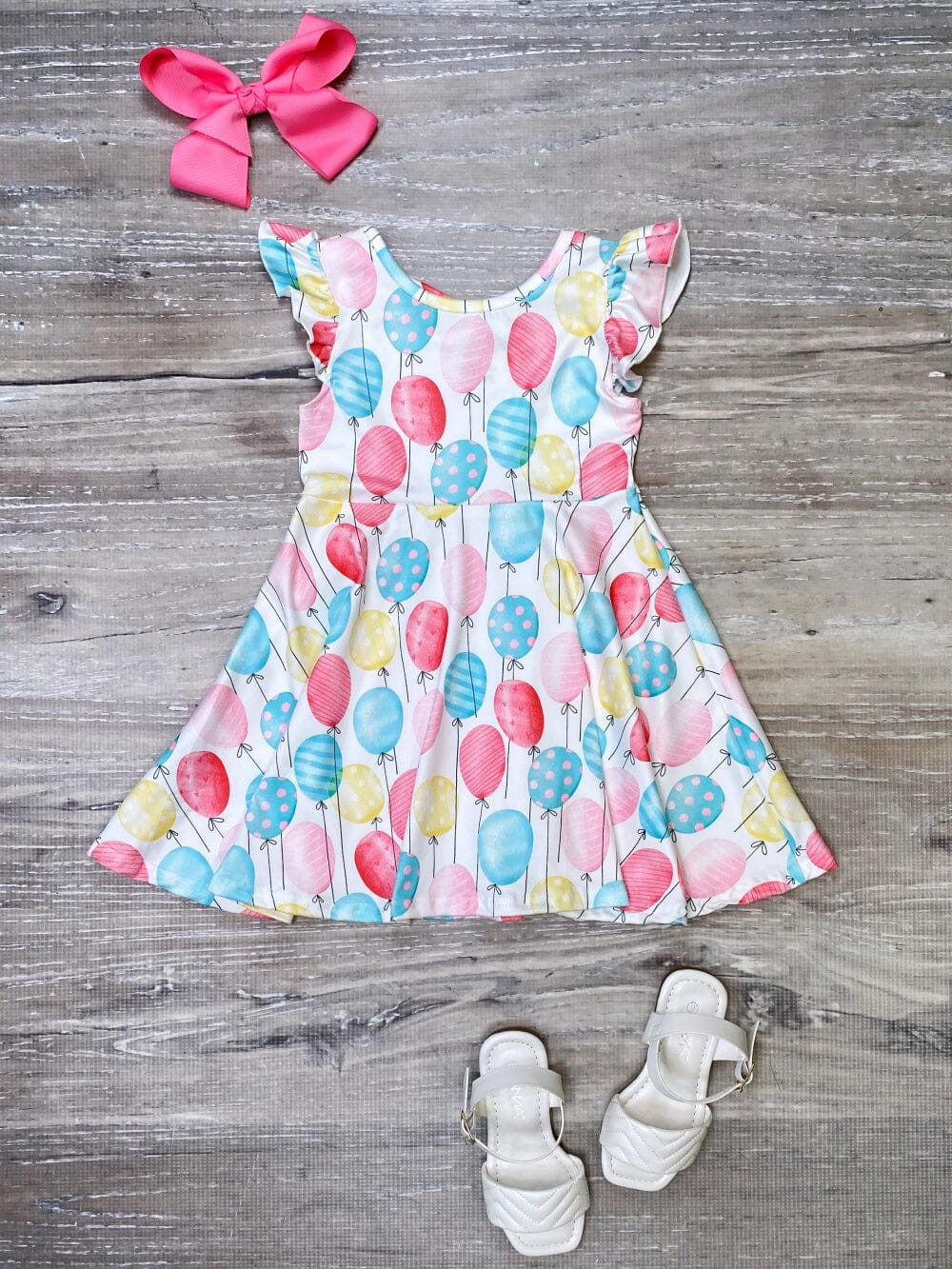 wholesale kids happy birthday balloon dress