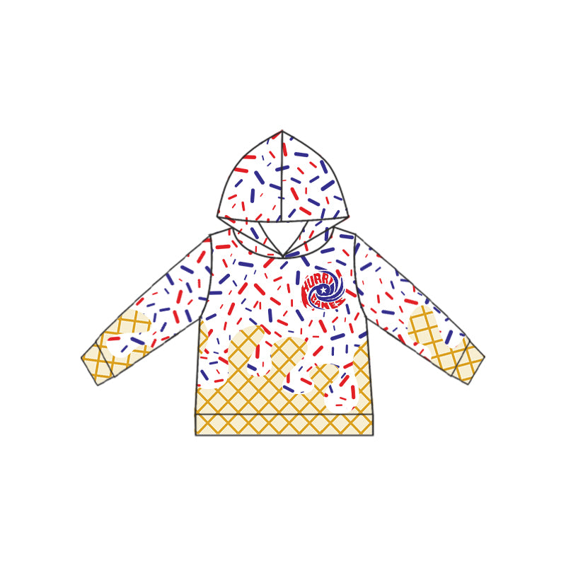 baby boy long sleeve custom team hoodie top