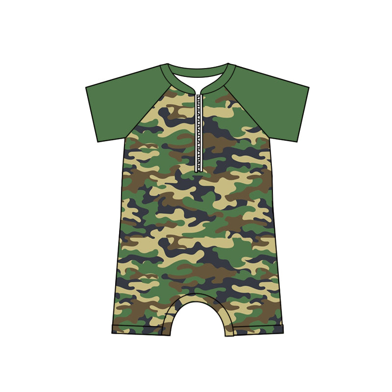 baby boy one piece camo summer bathing suit