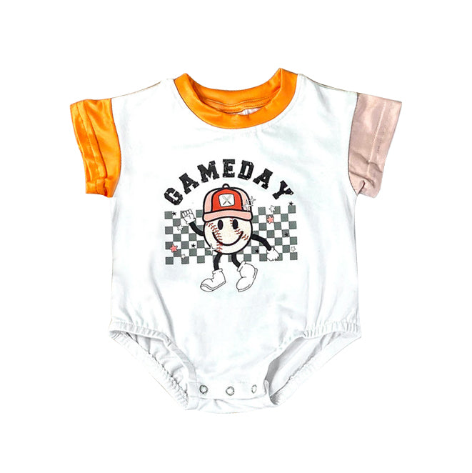 game day baseball romper