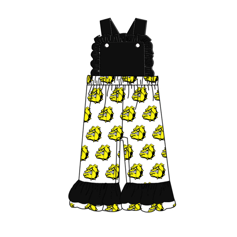 baby girls team dog wide leg jumpsuit