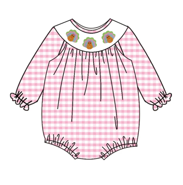 toddle baby girl Thanksgiving romper