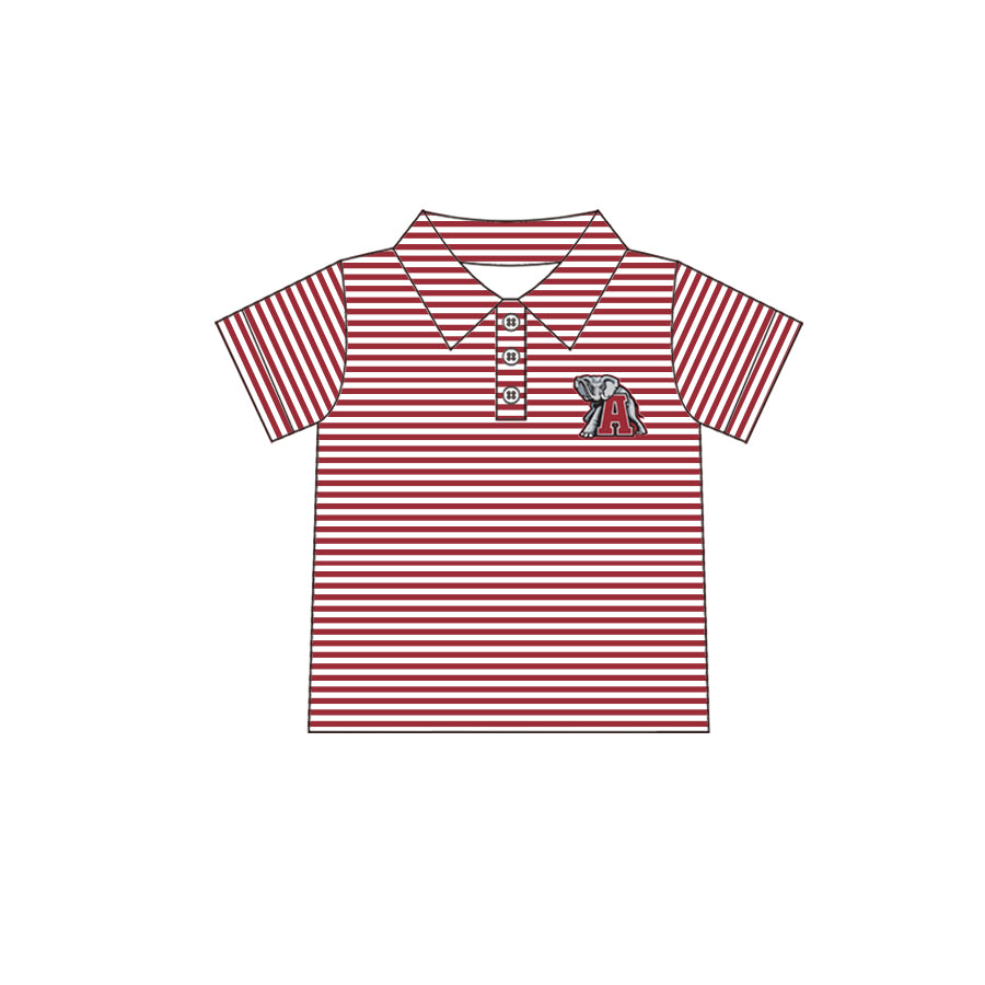 Custom design kids baby boy elephant A polo shirt