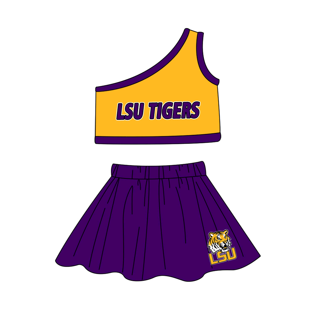 Baby girls custom team cheer outfit add shorts