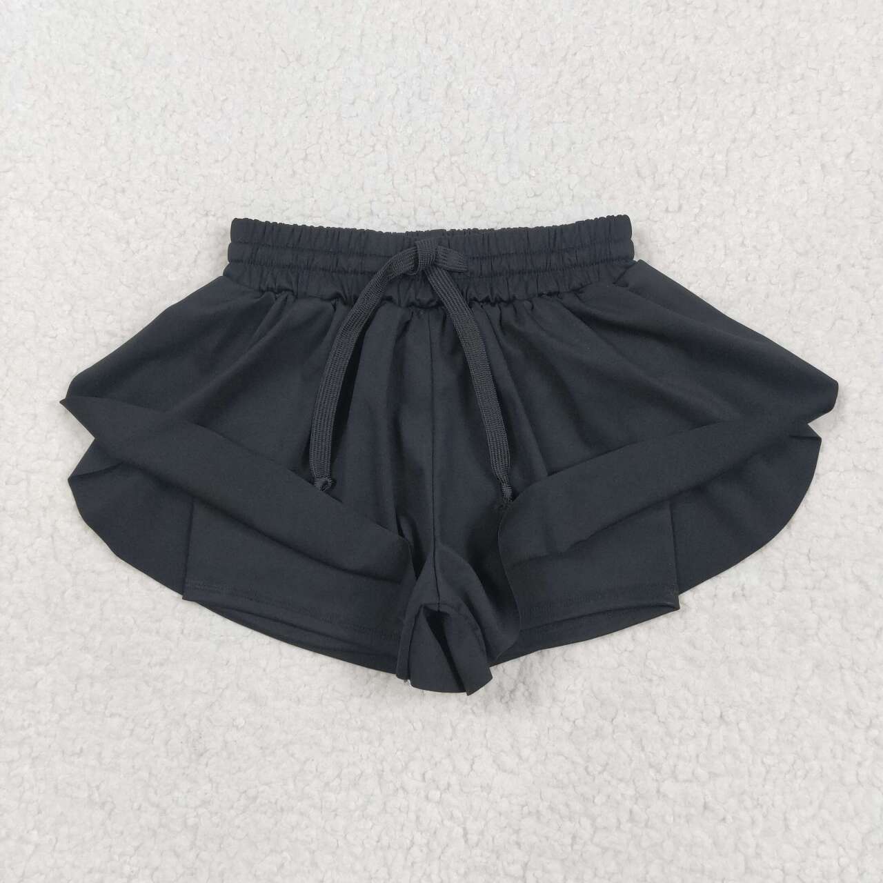 Toddle baby girls black yoga skirt shorts