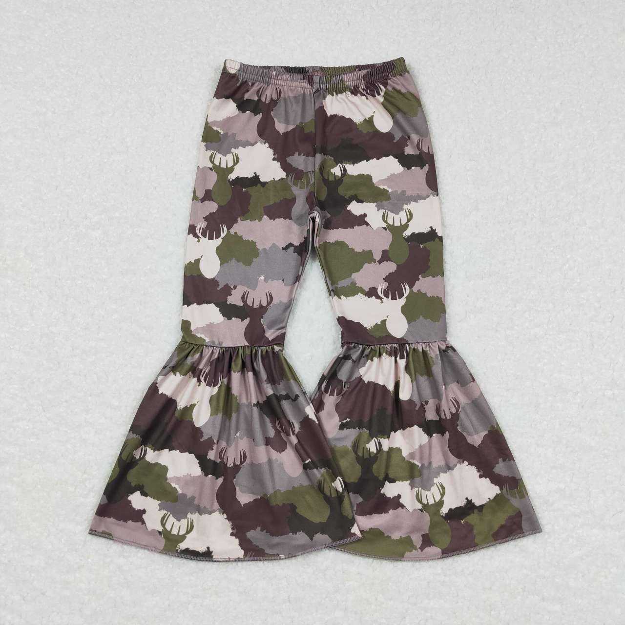 baby girls camouflage milk silk bell bottoms