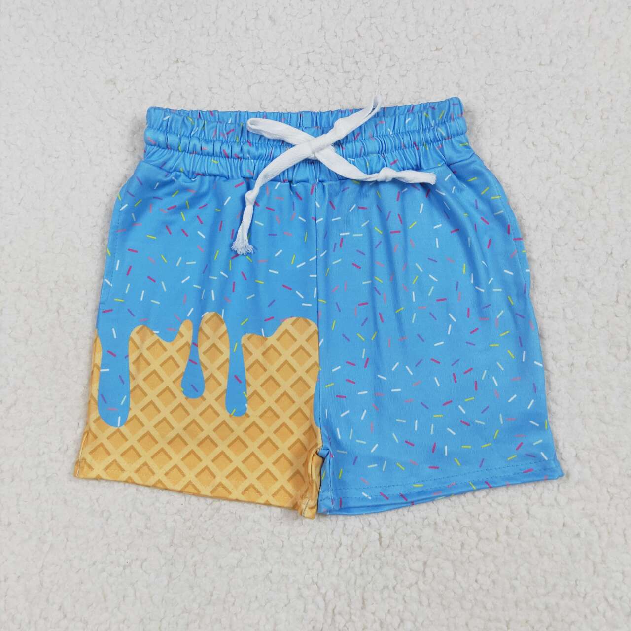 Toddle baby blue design summer shorts
