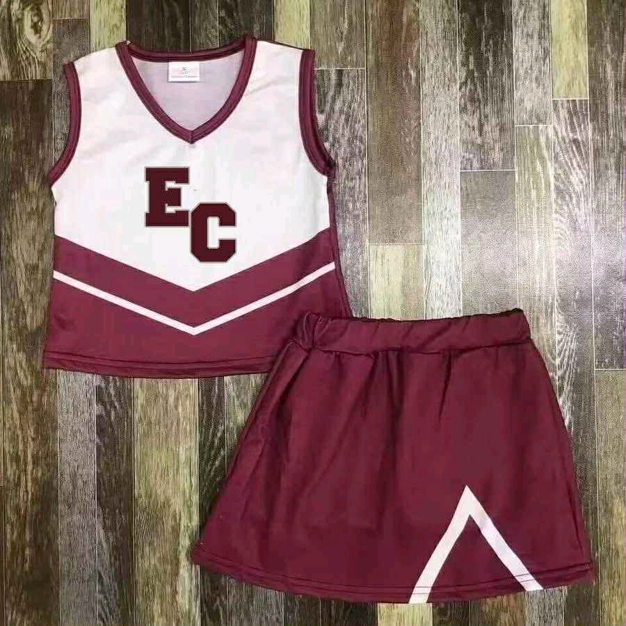 toddle girls cheer team skirt set