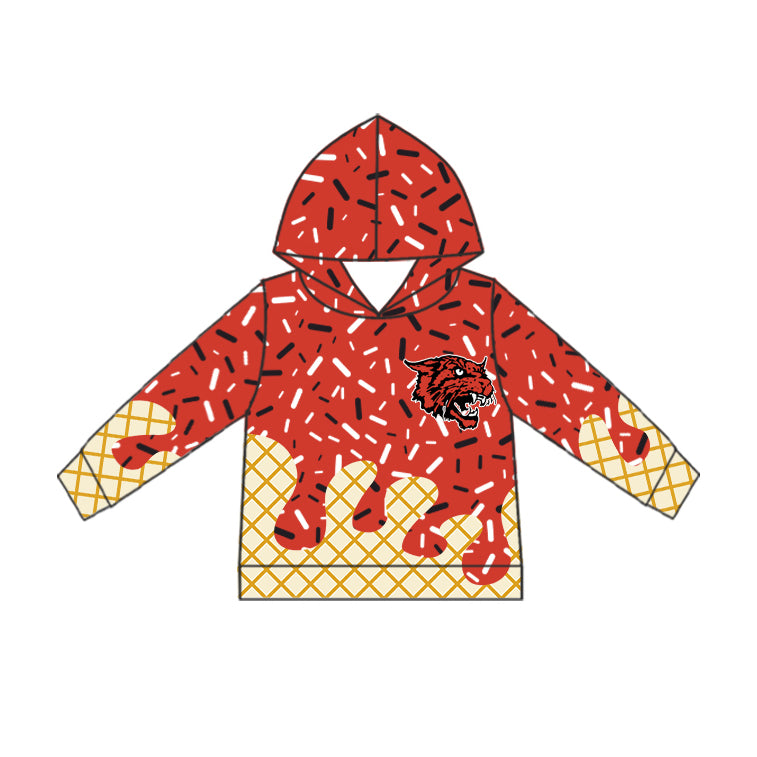 baby boy custom team design hoodie top