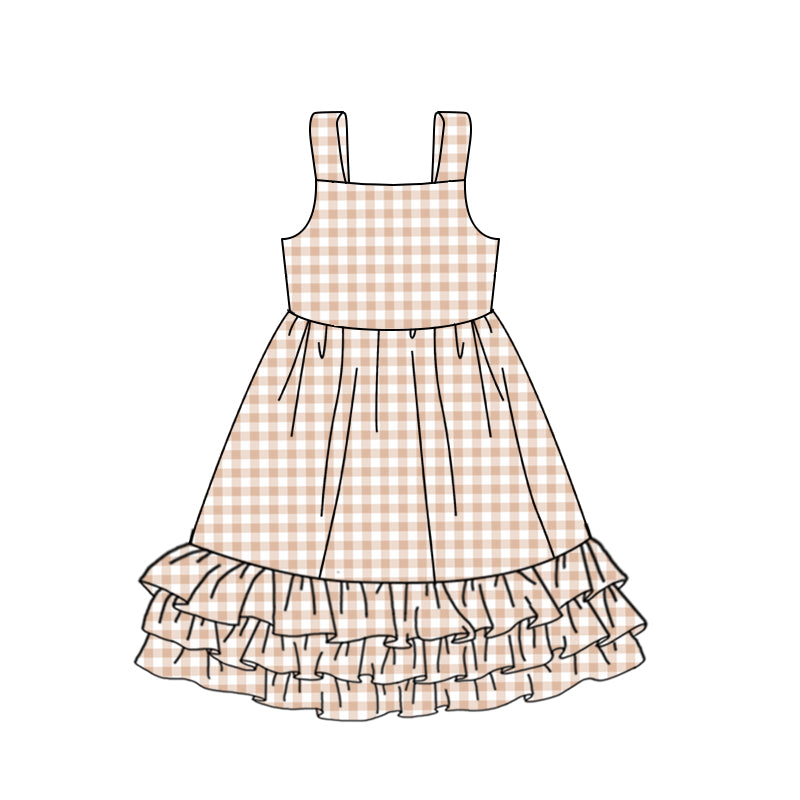 baby girl khahi gingham summer dress