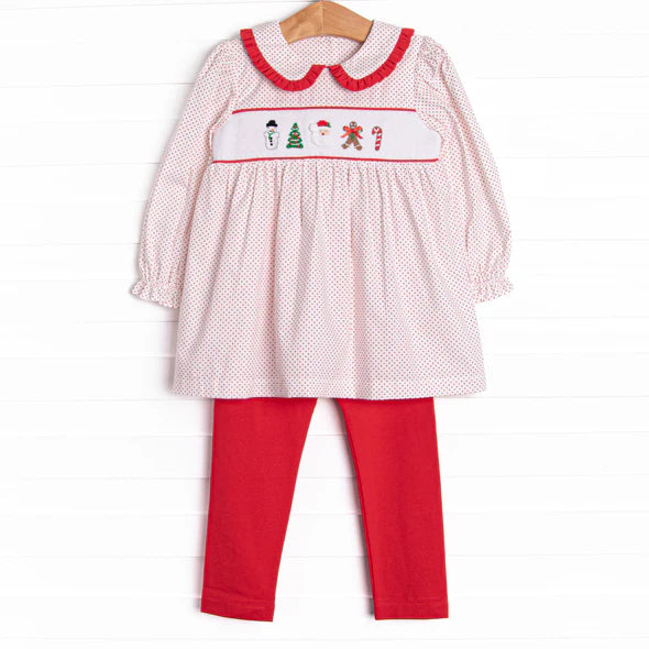 Christmas Santa Claus kids long sleeve matching set wholesale price