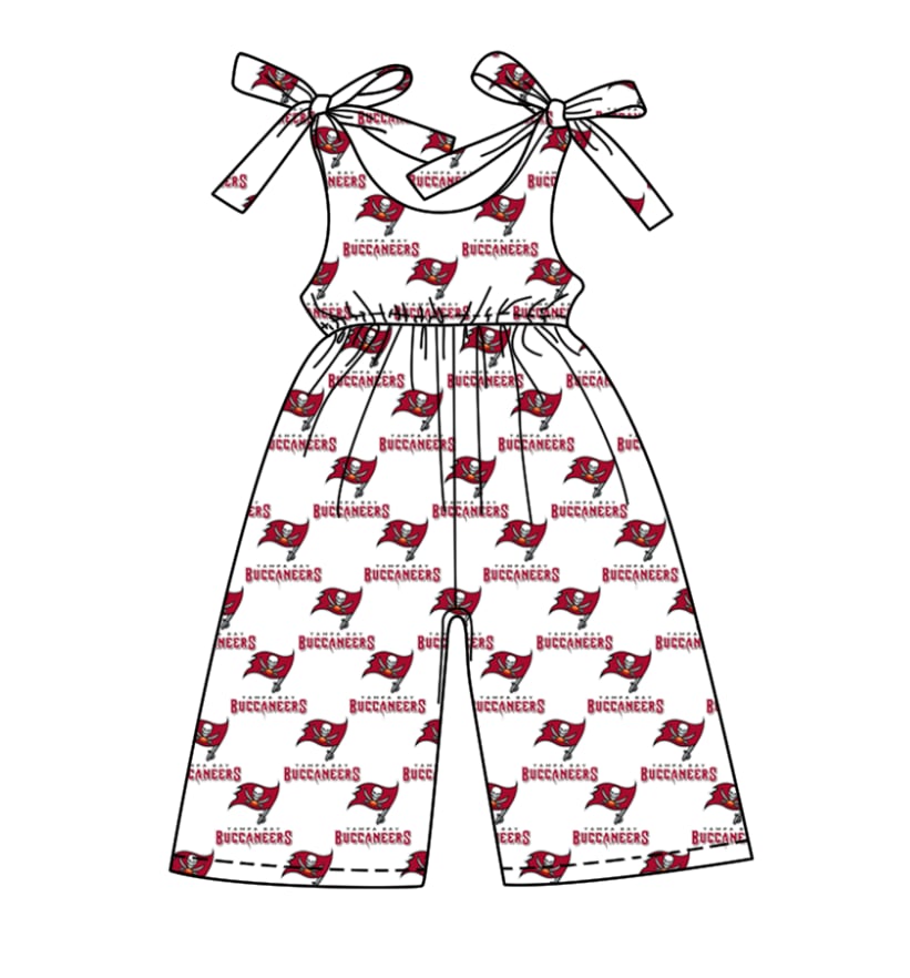 Toddle baby girls team design jumpsuit