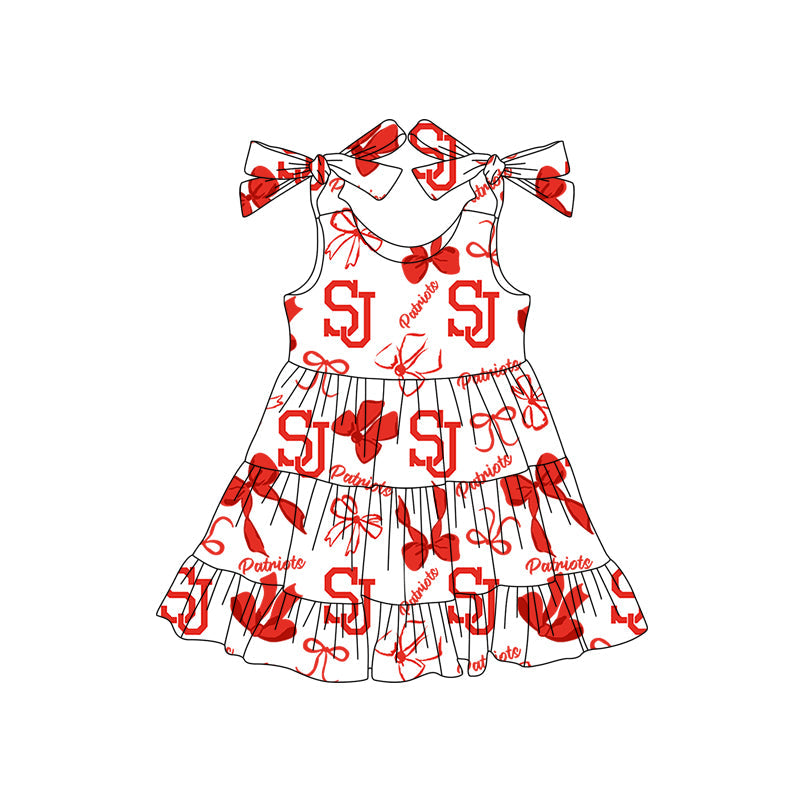 Toddle girls wholesale custom team design dress