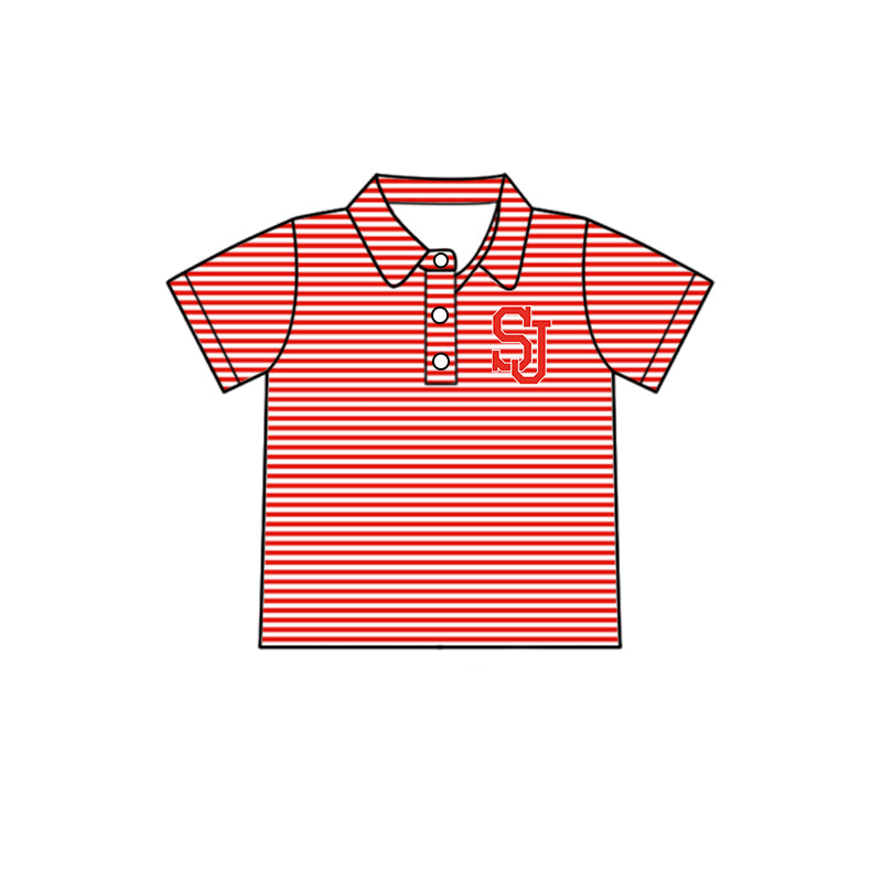 Kids baby short sleeve custom team pullover top