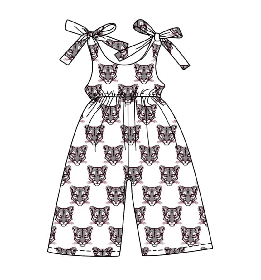 Toddle baby girls team design jumpsuit