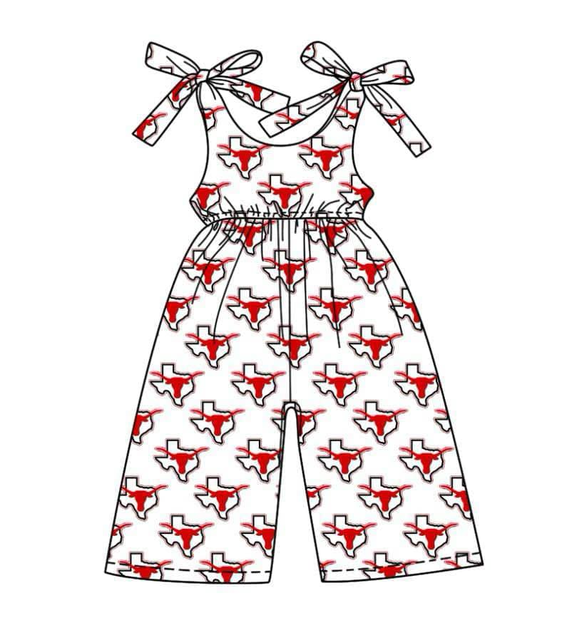 Toddle baby girls team design jumpsuit