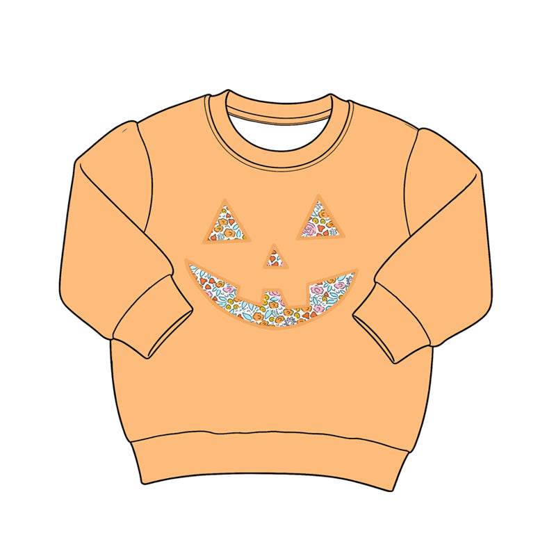 Halloween print kids girls baby long sleeve top