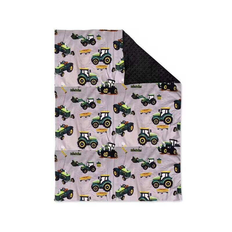 farm tractor fleece blanket