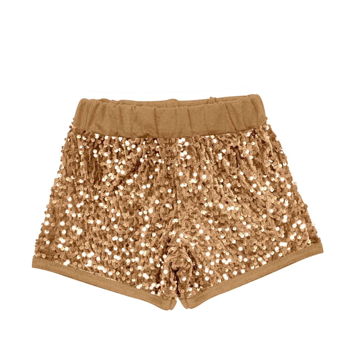 toddle girls khaki sparking sequins shorts