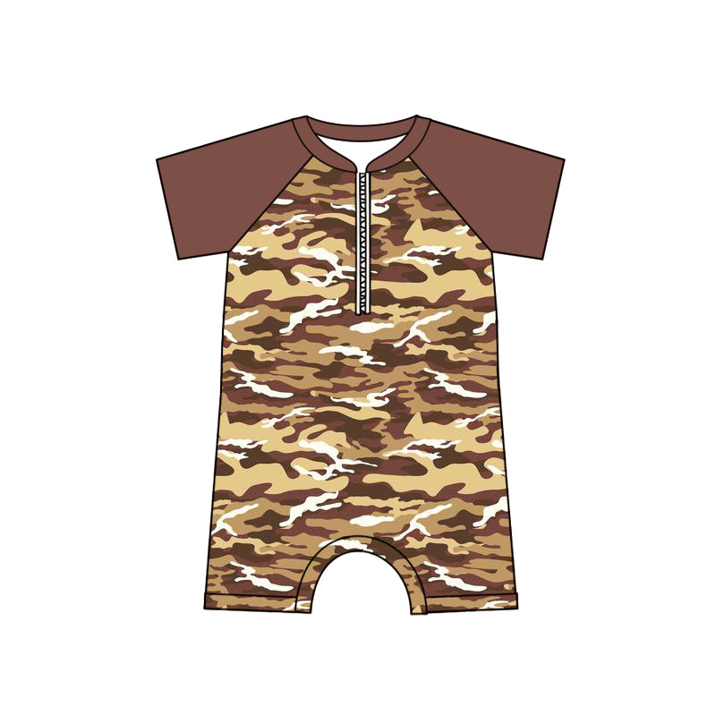 baby boy one piece camo summer bathing suit