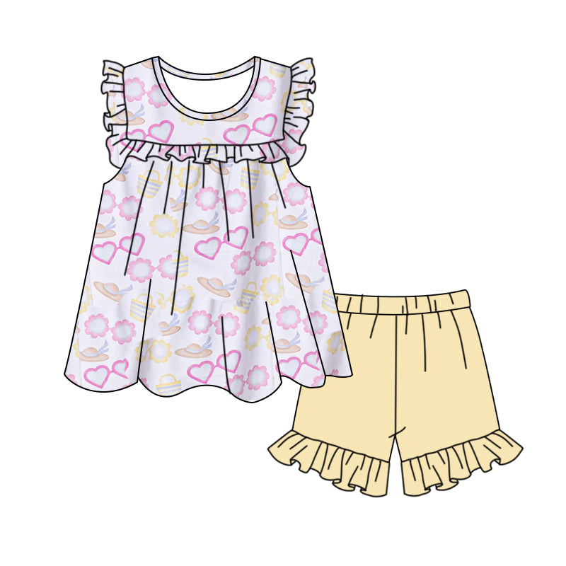 infant baby girls wholesale summer beach sunglass clothes