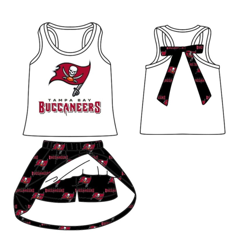 toddle girls cheer team skirt set