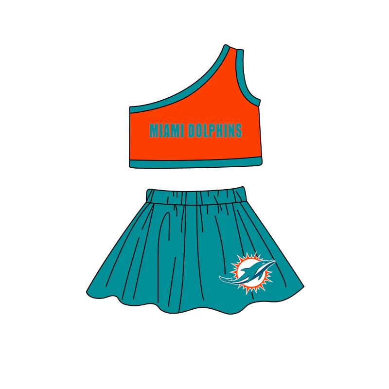 toddle girls cheer team skirt set