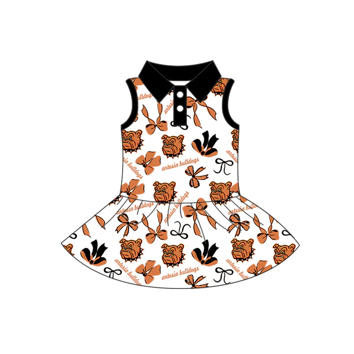 Custom collegiate team girls summer dress