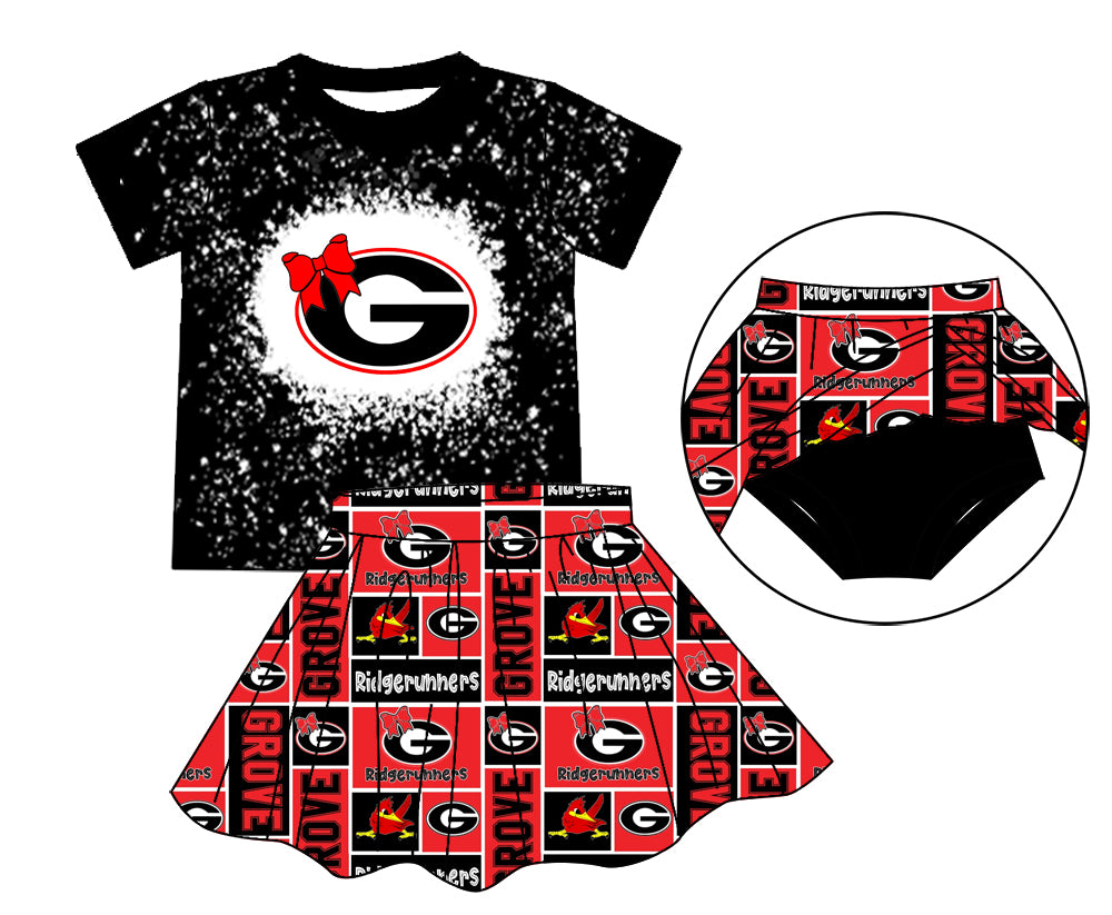 baby girls cheer skirt outfit