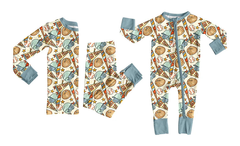 Toddle kids baseball design matching outfit