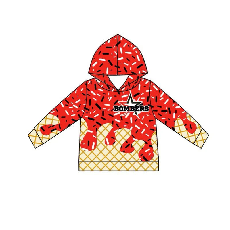 baby boy custom team design hoodie top
