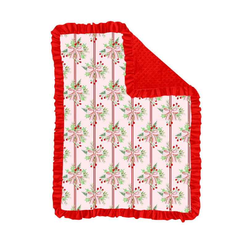 toddle kids Christmas print soft blanket