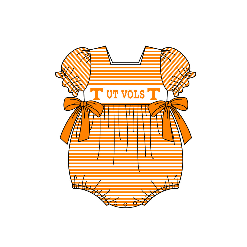 Team design toddle baby girl summer romper