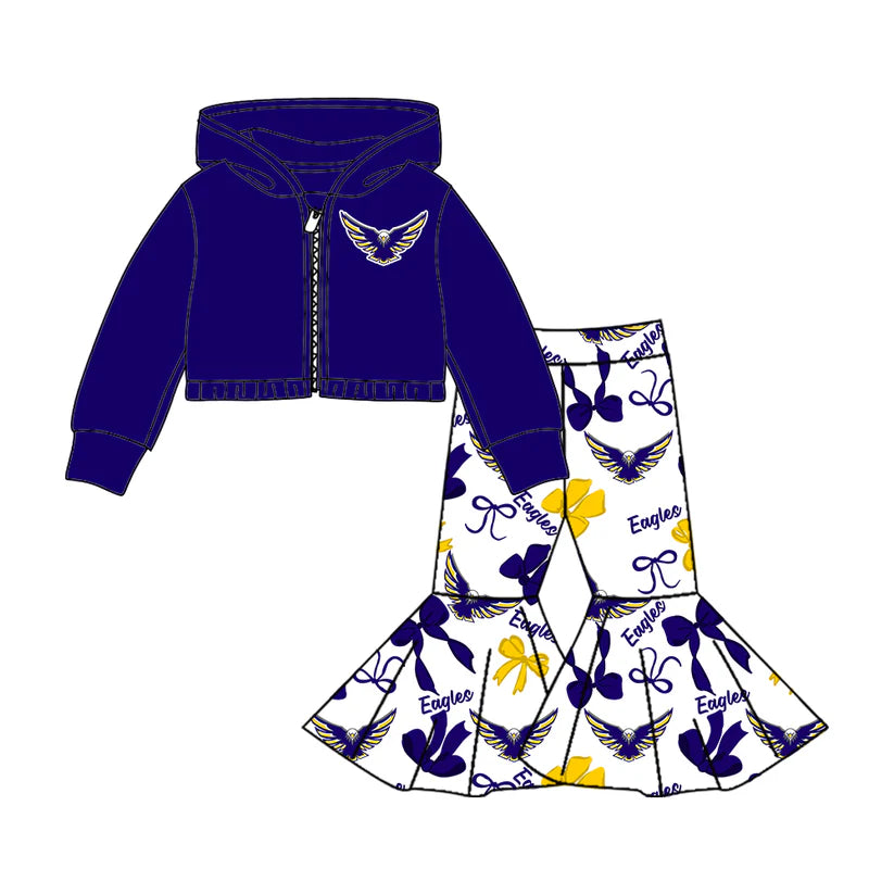 Toddle kids custom college team design matching outfit