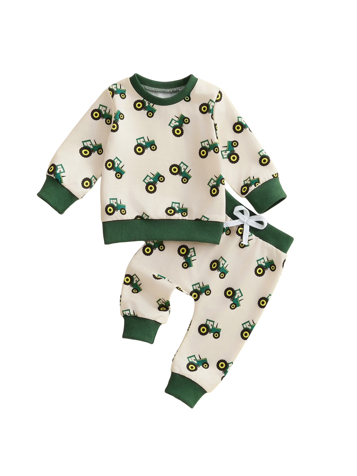Toddle kids custom farm tractor boy long sleeve clothes wholesale price