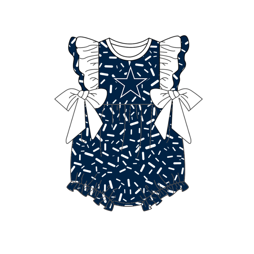 Team design toddle baby girls summer romper