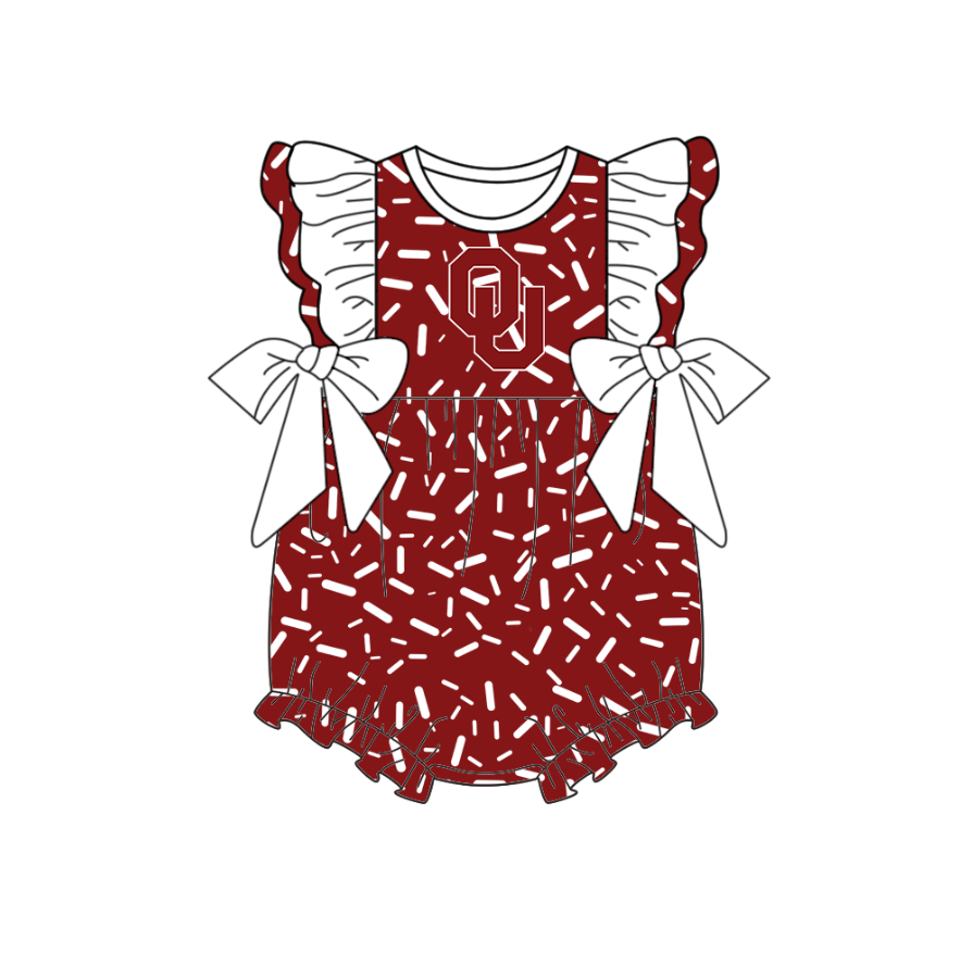 Team design toddle baby girls summer romper