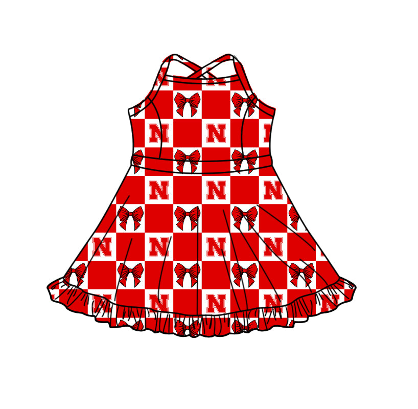 Toddle girls wholesale custom team design yoga dress