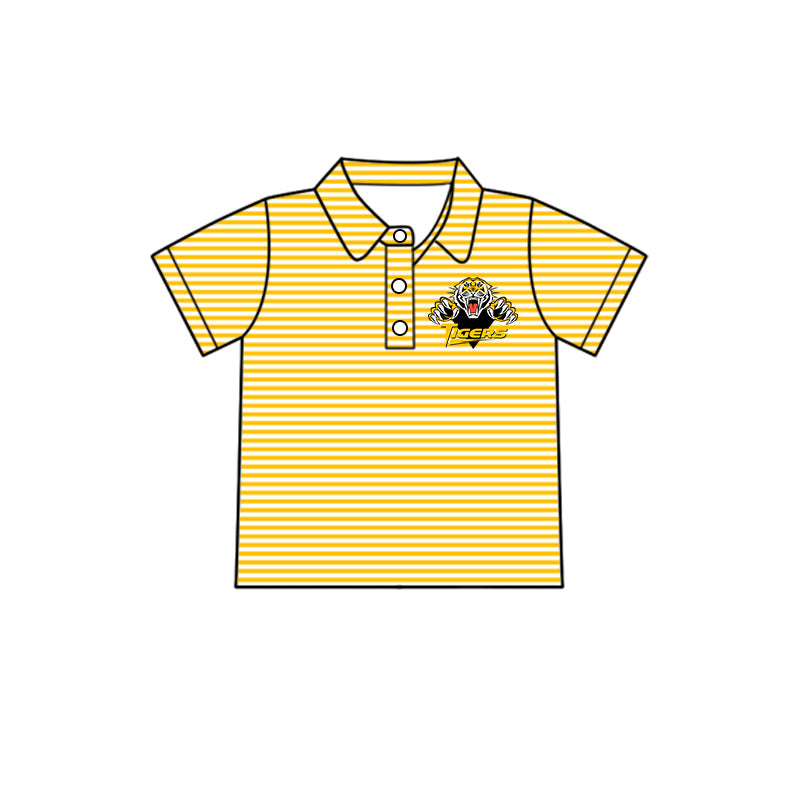 Kids baby short sleeve custom team pullover top