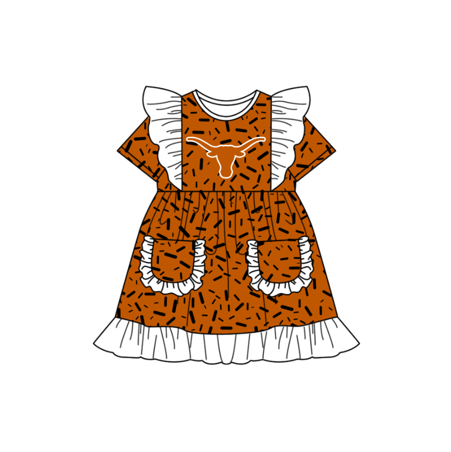 Custom collegiate team girls summer dress