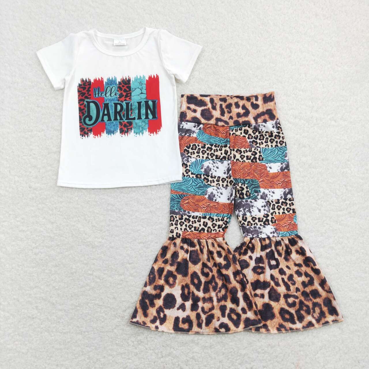 hello darlin baby girls boutique clothing set