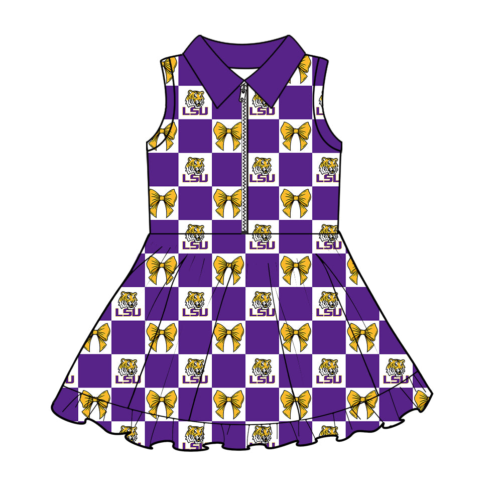 Toddle girls wholesale custom team design yoga dress