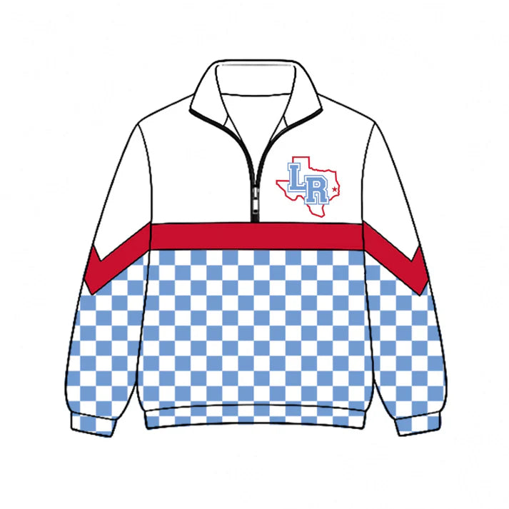 Kids Lumberton Raiders team style long sleeve pullover top