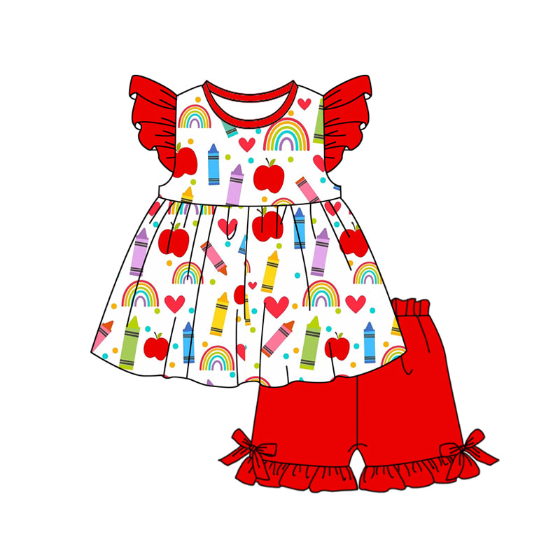 wholesale kids girls back to school outfit