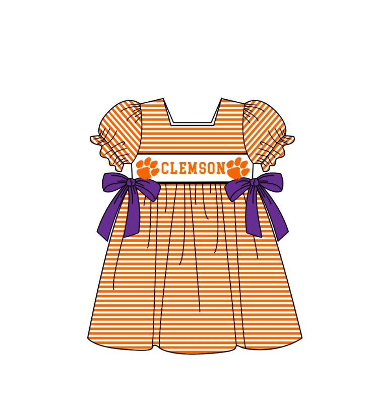Custom collegiate team girls summer dress