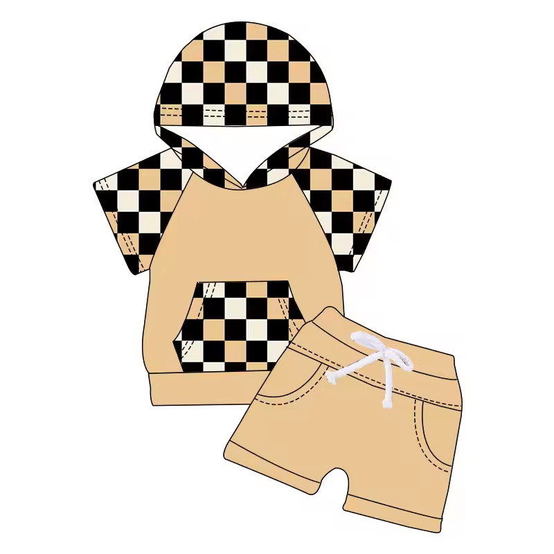 baby boy short sleeve hoodie outfit